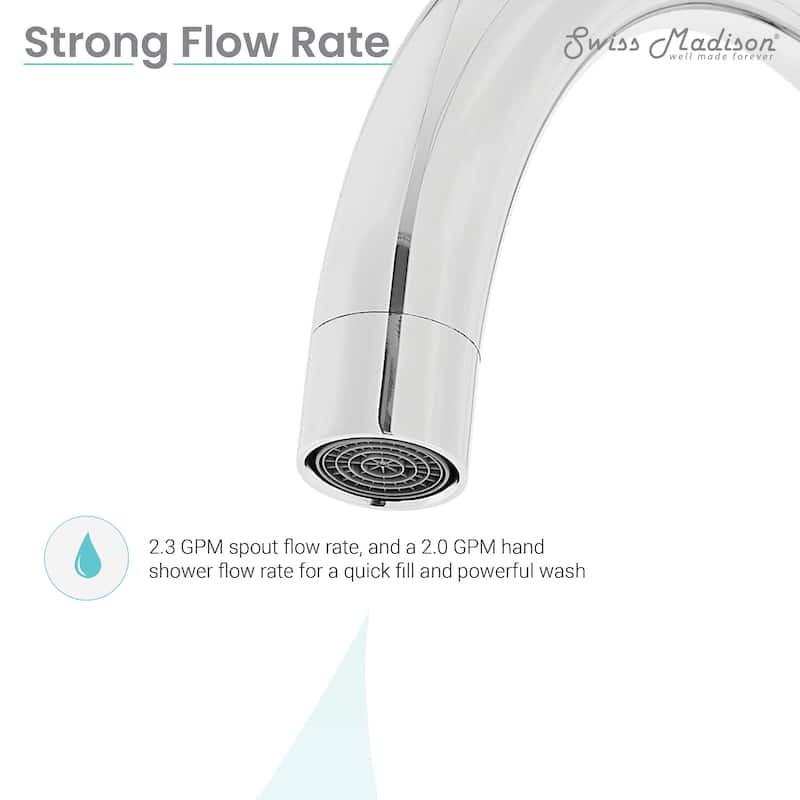 Ivy Freestanding Bathtub Faucet in Brushed Gold