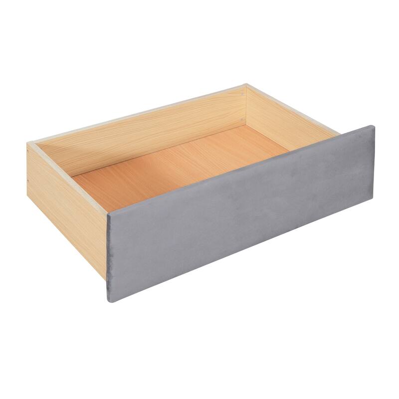 Cloud-Shaped Backrest Daybed, Twin To King Extendable Sofabed, Velvet Upholstered Platform Bed Frame with 2 Arc Armrests