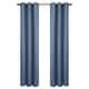 preview thumbnail 32 of 39, ThermaLogic Weathermate Insulated Cotton Grommet Curtain Panel - Pair 40" x 63" - Blue