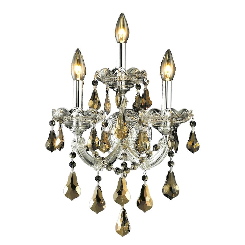 Fleur Illumination 3 light Chrome Wall Sconce