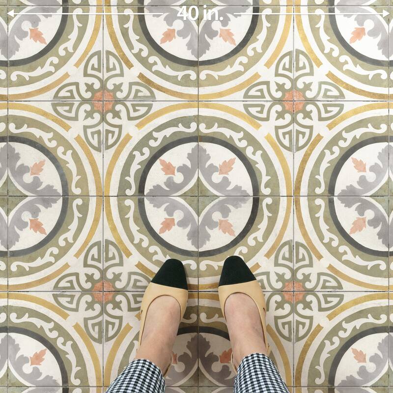 Merola Tile Kings Barna Gracia 17-5/8" x 17-5/8" Ceramic Floor and Wall Tile