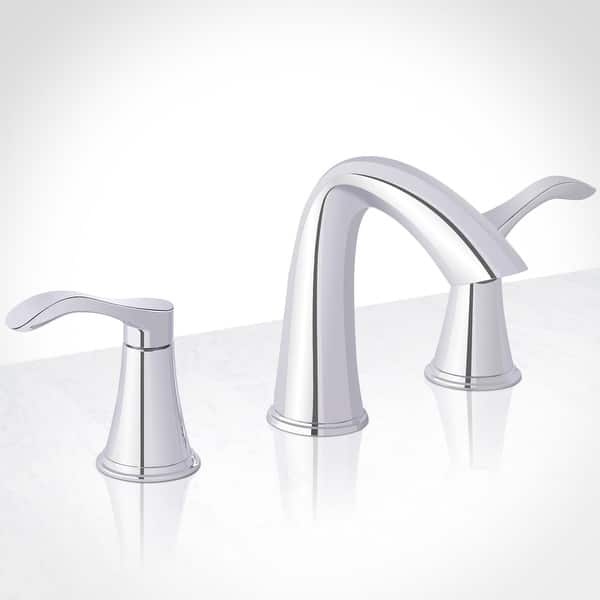 slide 2 of 19, Miseno Bella Widespread Bathroom Faucet - Includes Brass Pop-Up Drain