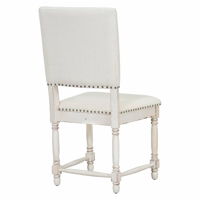 Vintage Traditional 2-Piece Upholstered Dining Chairs with Padded Backs