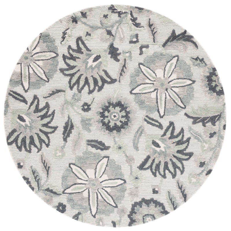 SAFAVIEH Handmade Blossom Agripina Floral Wool Rug