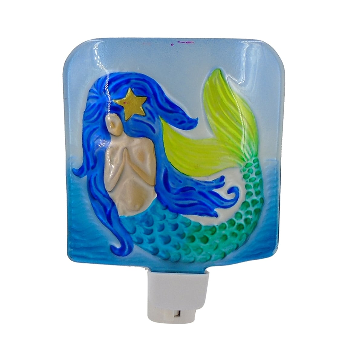 Mermaid In the Sea Night Light Electric 5 Inches Glass Bed Bath Beyond 37519035