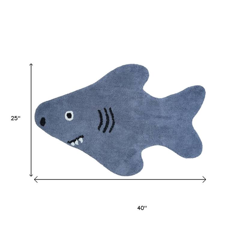 HomeRoots Juvenile/Youth Contemporary Novelty Area Rug - 40.00 in. x 25.00 in. x 0.30 in.