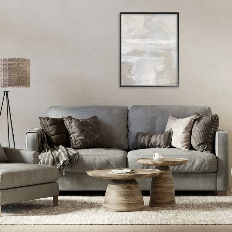 Stupell Muted Beige & Grey Framed Giclee Art Design By Rachel Springer