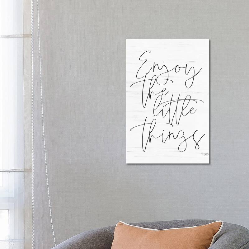 iCanvas "Enjoy The Little Things " by Jaxn Blvd. Canvas Print - 26x18x1.5