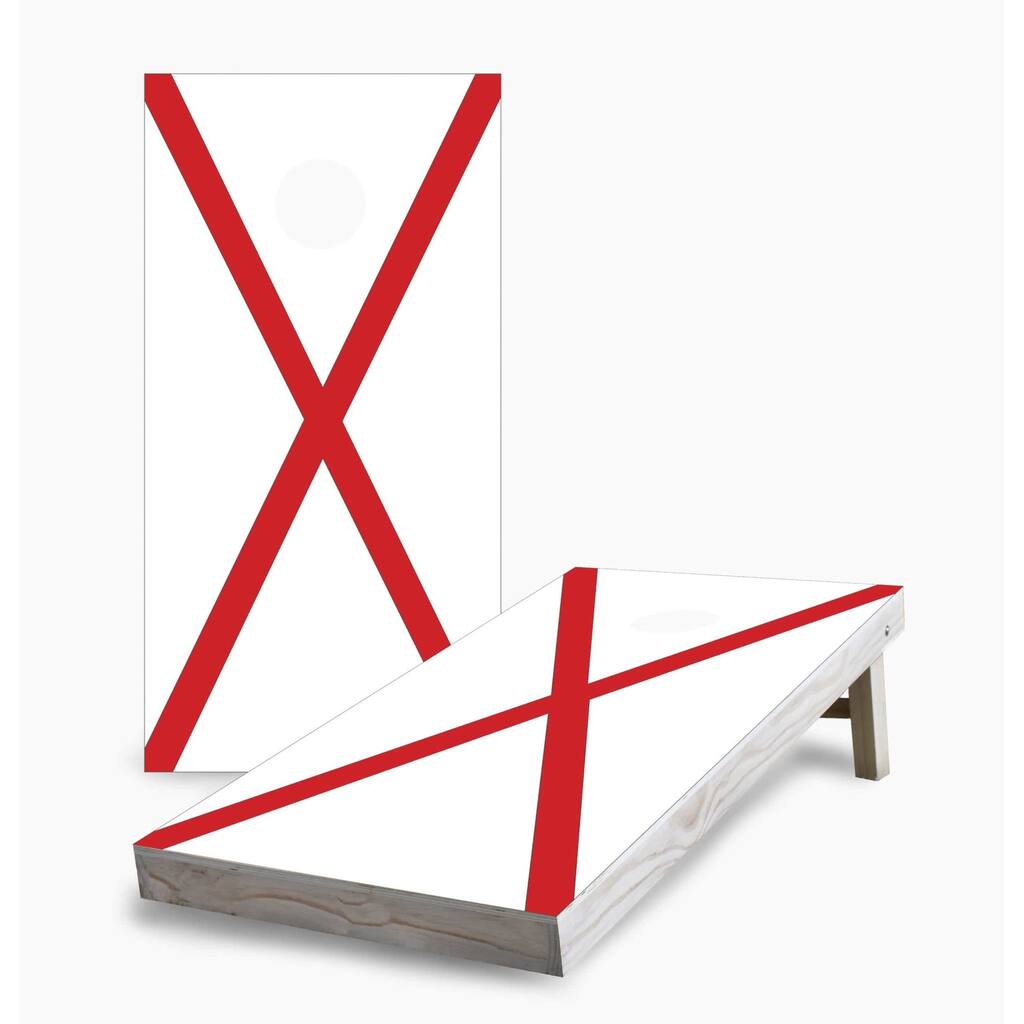 Alabama State Flag Cornhole Game (Choose Wraps or Boards)