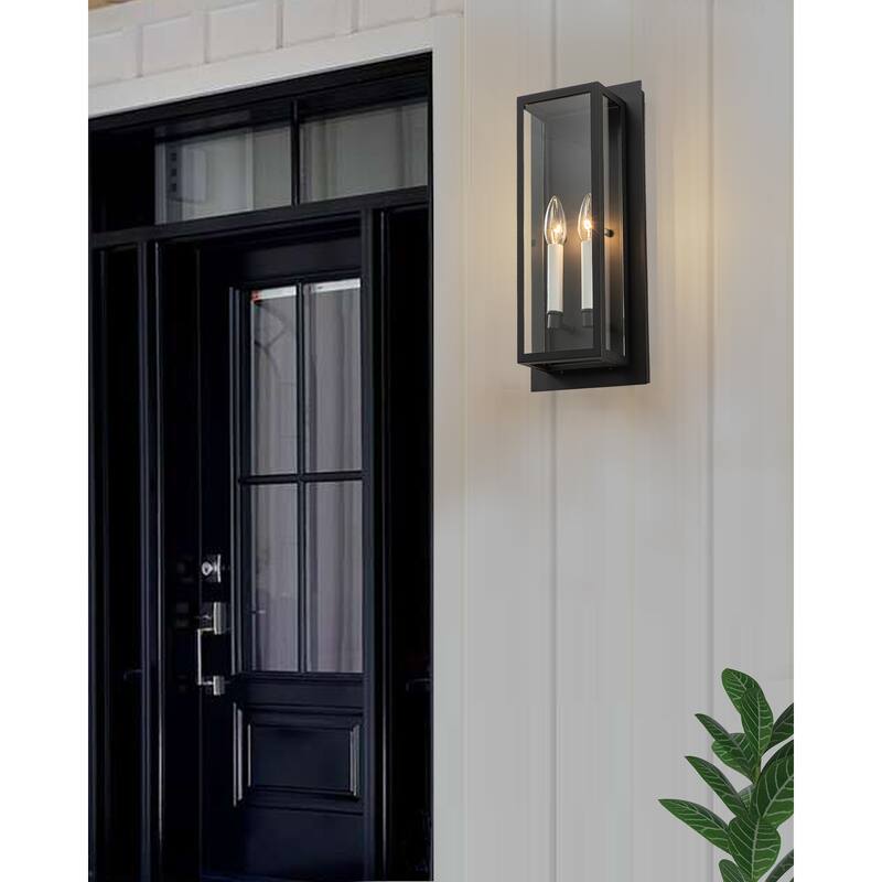 17.5" modern wall sconce with candelabra