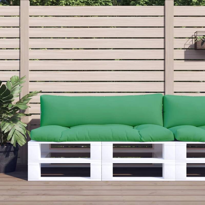 vidaXL Pallet Cushions Outdoor Sofa Pillow Seat Pad Decorative Cushion Fabric - Green (2)