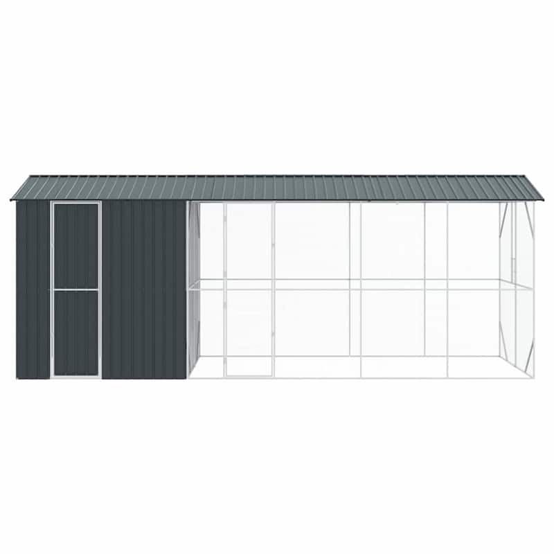vidaXL Bird Cage Anthracite Galvanized steel