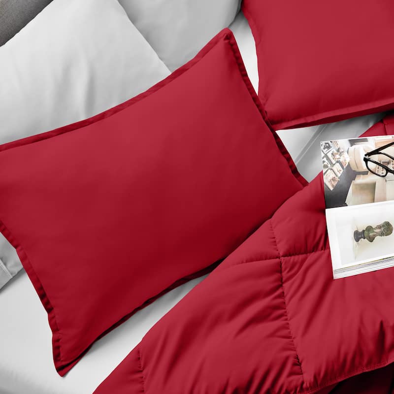 Bare Home Double Brushed Pillow Shams (Set of 2)