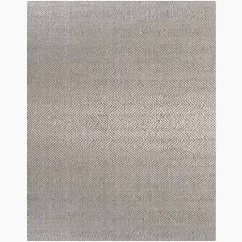 Ben Soleimani Shevra Viscose Hand Woven Rug - 6' x 9' - Fog