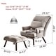 preview thumbnail 8 of 8, OVIOS Wood Recliner Chair with Ottoman