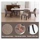 preview thumbnail 59 of 62, Set of 2/4/6 Modern Fabric Upholstered Dining Room Chair Kitchen Chairs with Wood legs