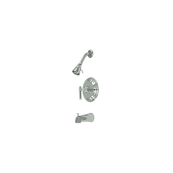 Elements Of Design EB2631ML Single Handle Tub and Shower Trim with Single Function, Tub Spout, and Milano Lever from the Hot