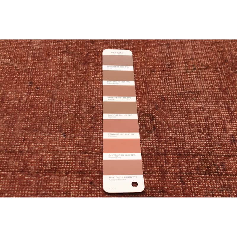 ECARPETGALLERY Hand-knotted Vibrance Brown Wool Rug - 4'4 x 6'8