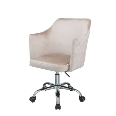 Classic Elegant Style 360 Degree Swivel Adjustable Seat Height Executive Office Chair with High-arms and Chrome Metal Base