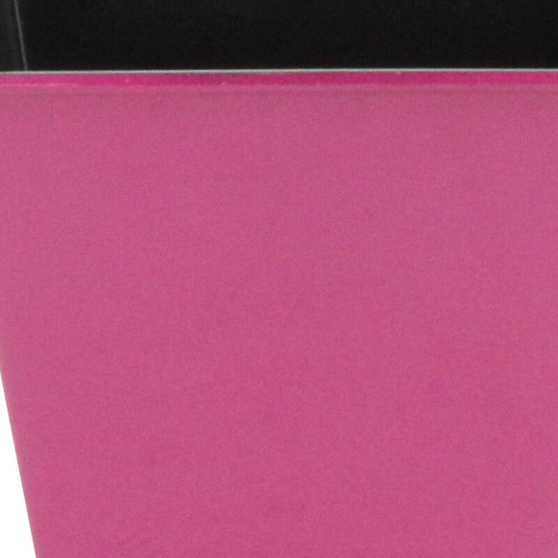 HomeRoots 5" Hot Pink Recycled Plastic Indoor Outdoor Rectangular Nursery Pot