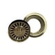 preview thumbnail 2 of 5, SinkSense Satin Gold 3.5" Disposal Flange Drain with Stopper