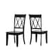 Option Antique Black Chairs and Bench