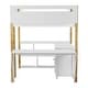 preview thumbnail 13 of 15, Twin Size Loft Bed with Built-in Storage Cabinet, Cubes & Foldable Desk, Solid Wood Loft Bed Frame for Kids Teens Adults