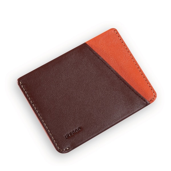 Shop Ikepod Micro Slim Card Wallet Java Of 4 Color Italy Made Top Leather Brown Overstock 12315751