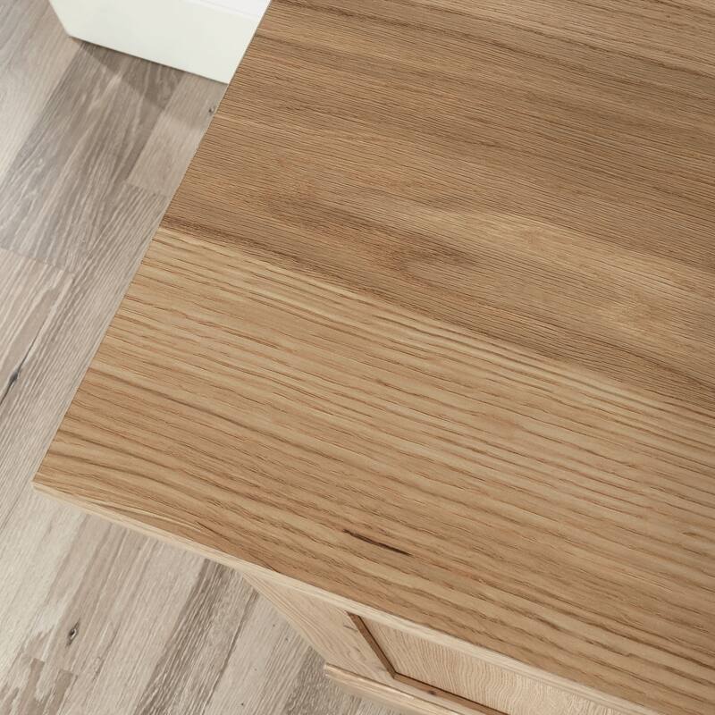 Engineered Wood Transitional Computer Desk Slide-Out Keyboard Tray