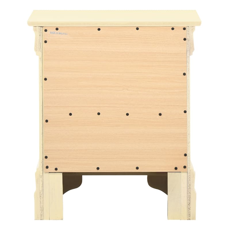 Louis Phillipe Traditional 2-drawer Wood Nightstand