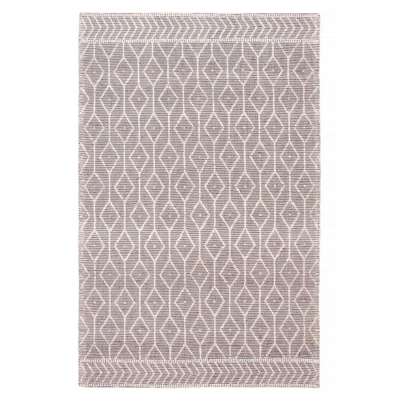 ECARPETGALLERY Braid weave Sienna Grey Wool Rug - 6'1 x 9'4 - Dark Grey - 6'1 x 9'4