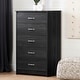 preview thumbnail 15 of 21, South Shore Tassio Modern Country 5-Drawer Chest Gray Oak