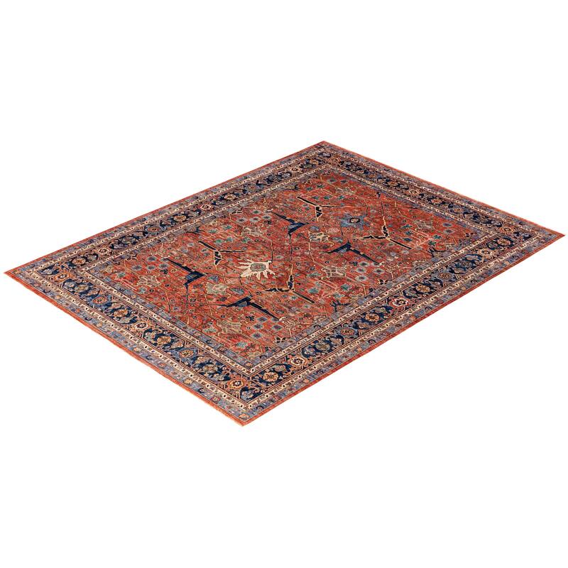 Serapi One-of-a-Kind Hand-Knotted Area Rug - Orange - 8' 0" x 10' 3"