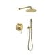 preview thumbnail 4 of 3, Shower System, Wall Mounted Shower Faucet Set,Brushed Gold Gold