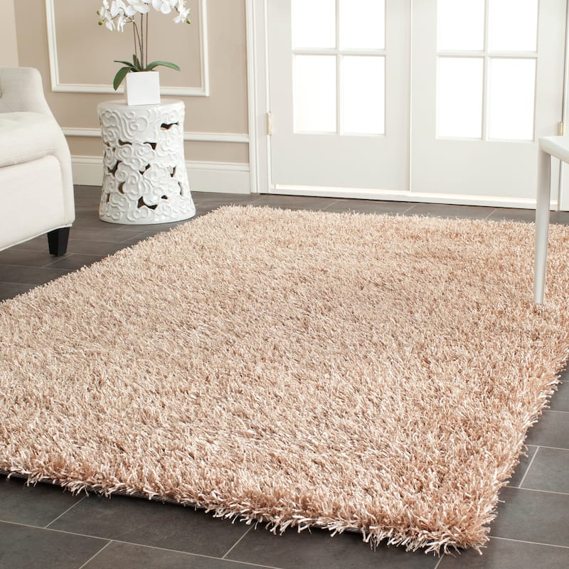 SAFAVIEH Handmade New Orleans Shag Dulce Area Rug - 2' x 3' - Beige/Beige