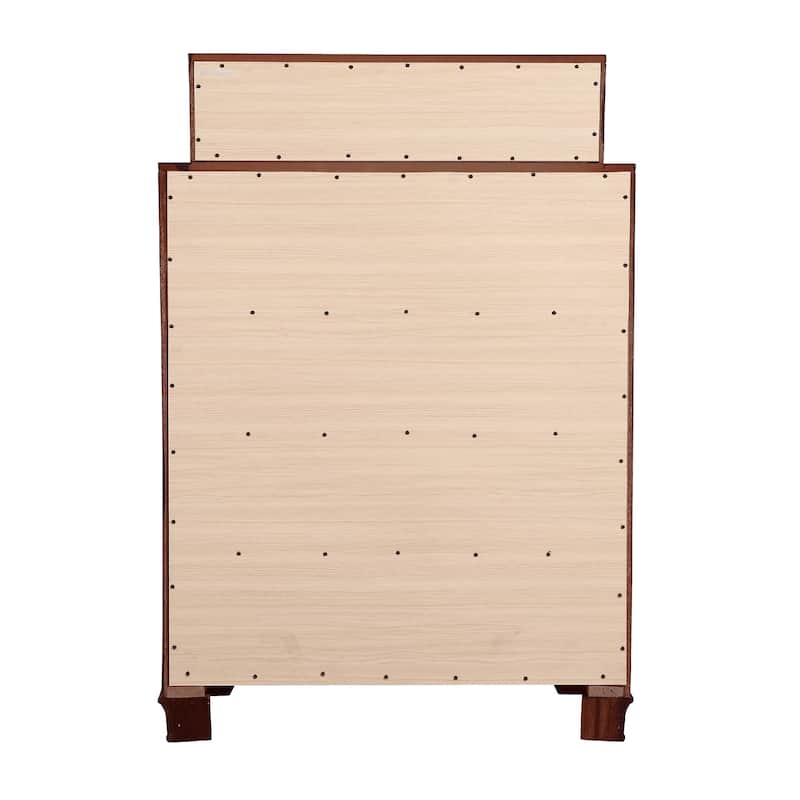 7-Drawer Wooden Bedroom Chest - 52" - Dark Brown
