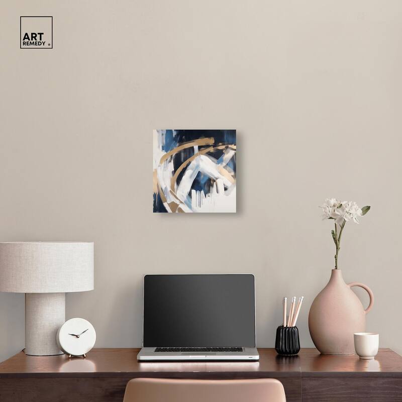 Golden Vortex II Canvas by Art Remedy, Gallery Wrapped