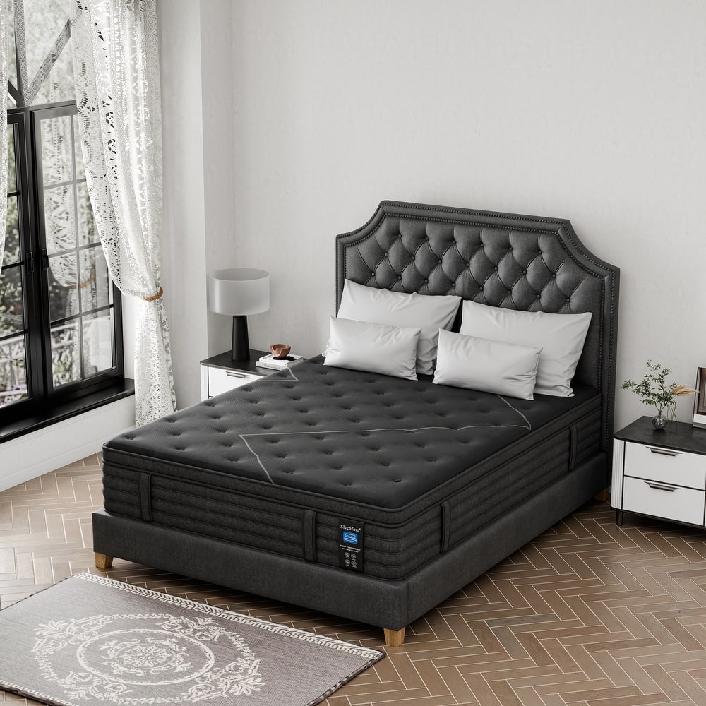 14 Inch Extra Firm Cooling Hybrid Mattress in a Box with Motion Isolation