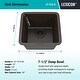 preview thumbnail 4 of 44, 15" x 15" Quartz Single Bowl Drop-In Granite Composite Sink - 15"x15"