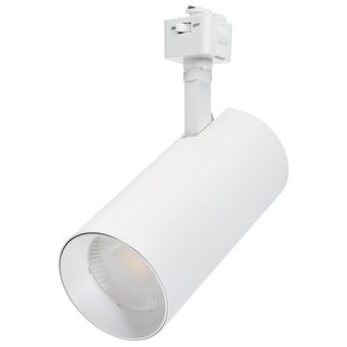 30W LED Track Head 36 Degree Beam Spread J-Style Track 5 CCT Selectable Matte White - Matte White