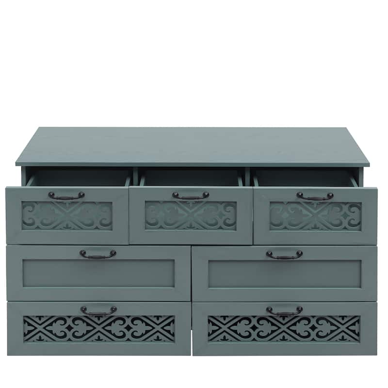 7 Drawer Cabinet American Furniture Suitable for Bedroom - N/A