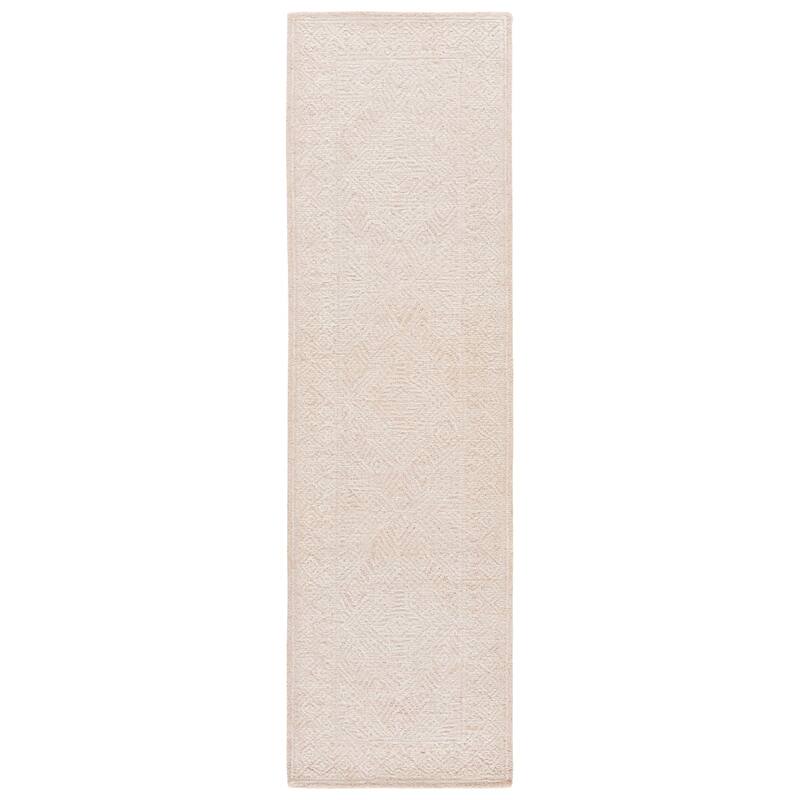 SAFAVIEH Handmade Abstract Ifigeneia Contemporary Wool Rug - 2'3" x 8' Runner - Beige