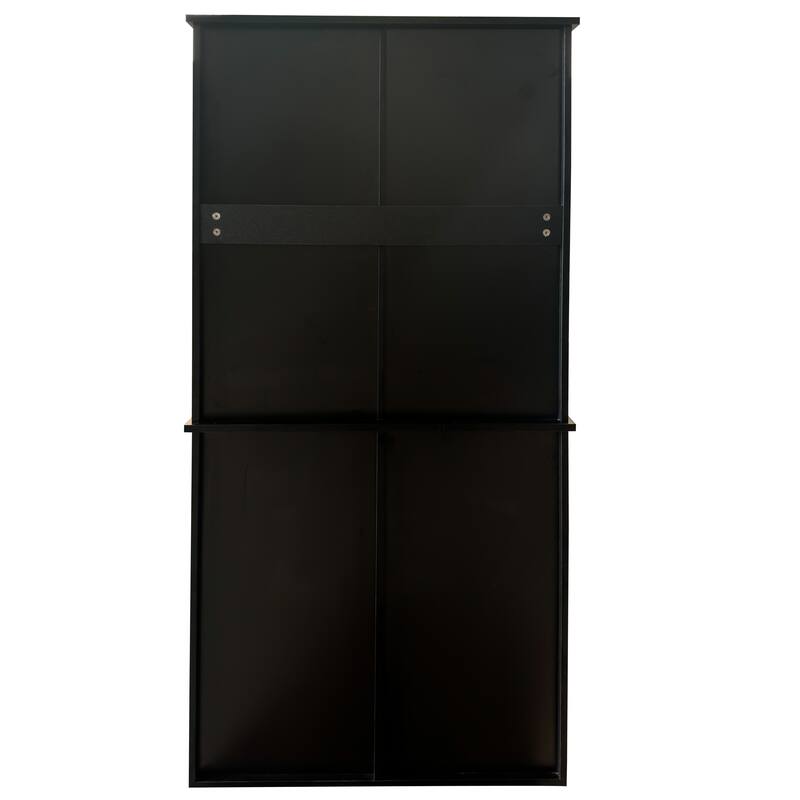 Laundry Cabinet with Doors and shelf, Tilt-Out Laundry Hamper, Multiple Storage Space, Freestanding Style, Open Shelve
