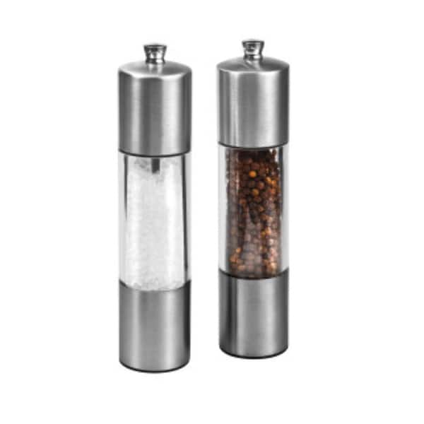 slide 2 of 4, Cole & Mason Everyday Stainless Steel Salt & Pepper Mill Set 7.5"