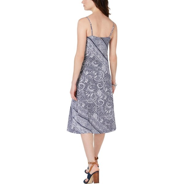 white slip dress midi