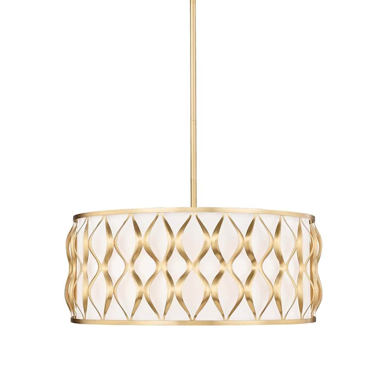 Z-Lite 1948P26 Harden 8 Light 27" Wide Pendant - Modern Gold