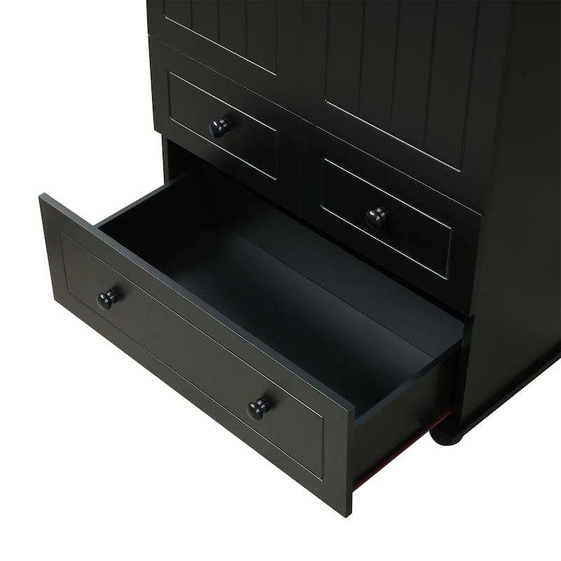 Modern Wooden Bathroom Linen Cabinet