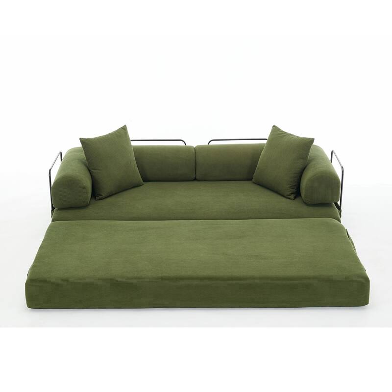 Folding Convertible Sleeper Sofa Bed with Modular Design for Living Room or Guest Room
