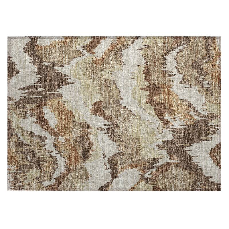 Machine Washable Indoor/ Outdoor Chantille Ombre Abstract Rug