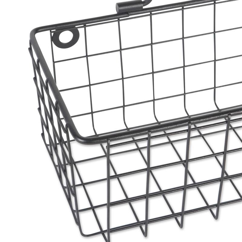 DII Wire Wall Basket(Set of 2) Grey